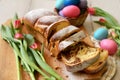 Romanian Easter bread Ã¢â¬â Cozonac on Easter Table